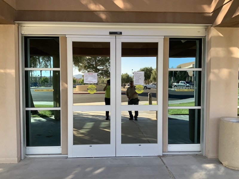 Surface Sliding Door Installation - Ridgecrest Civic Center